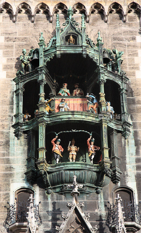 德国慕尼黑玛丽恩广场的钟琴。