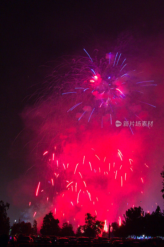 7月4日的烟花庆典，圣诞节和新年