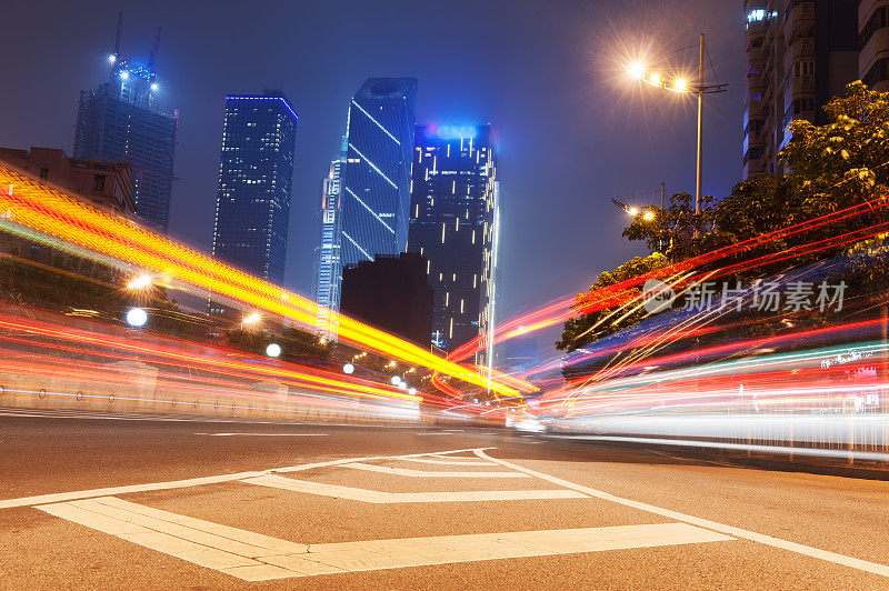 城市交通夜景