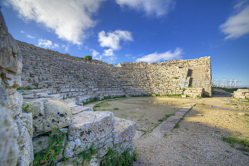 古希腊剧院遗址。Segesta-Italy。