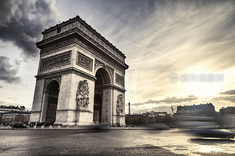 法国巴黎的凯旋门