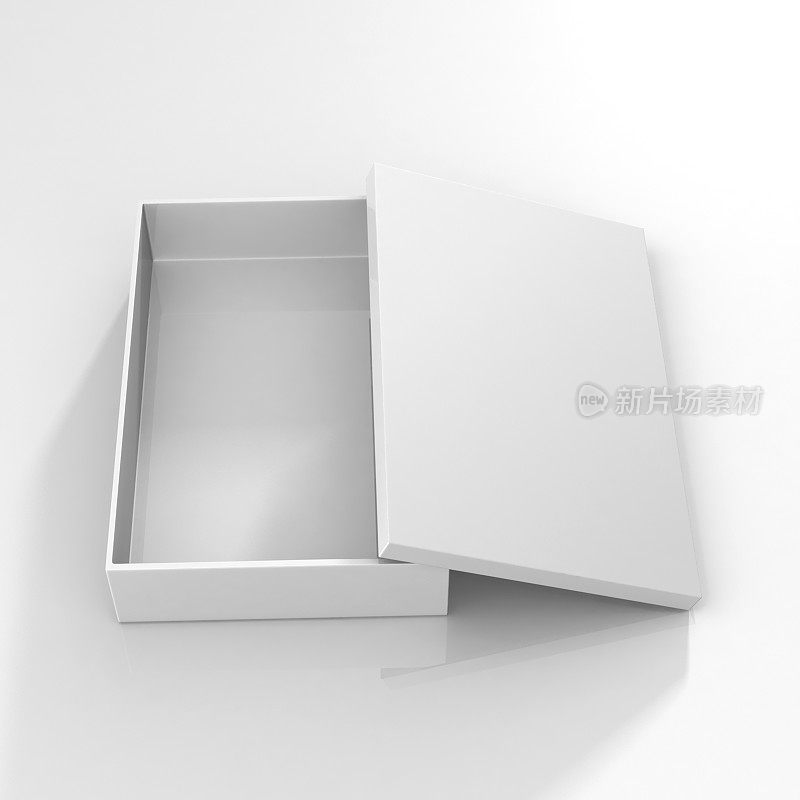 白色包装空白盒