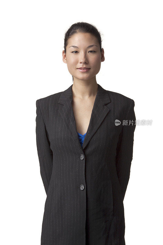 人物:站立的亚洲商业女性