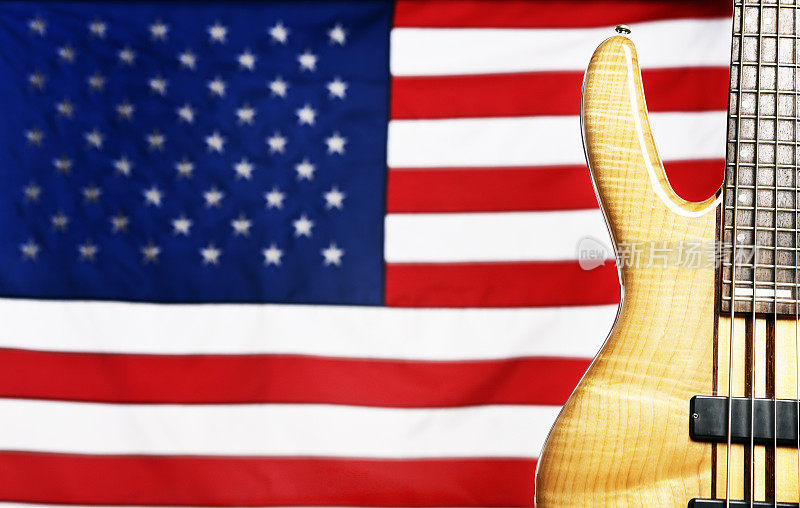 美国音乐:吉他和美国国旗