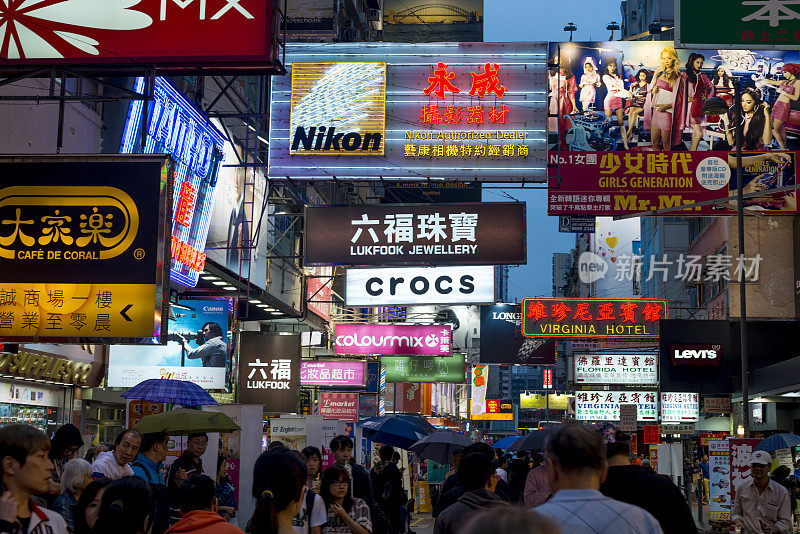 香港的街道