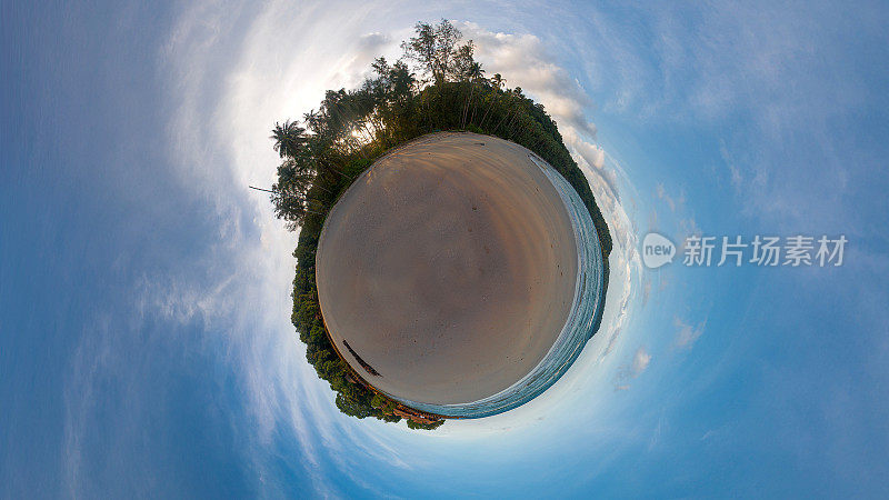 孤岛360度全景小星球