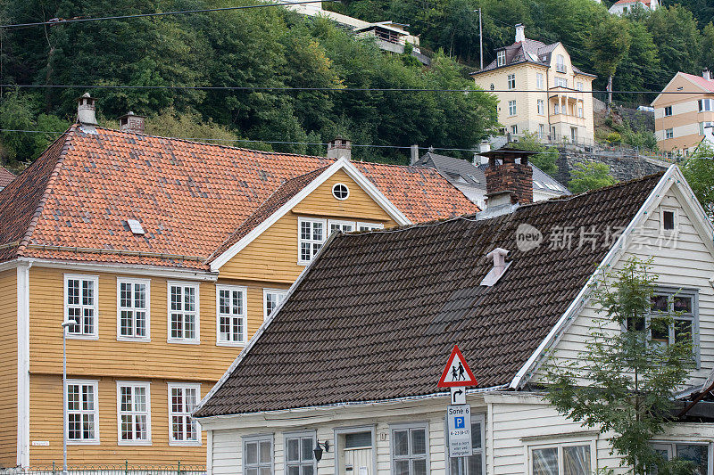 卑尔根挪威城市景观