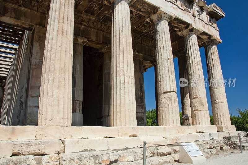 希腊雅典的赫菲斯托斯神庙。
