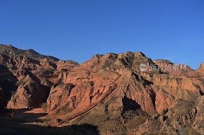 丹霞地貌景区栈道