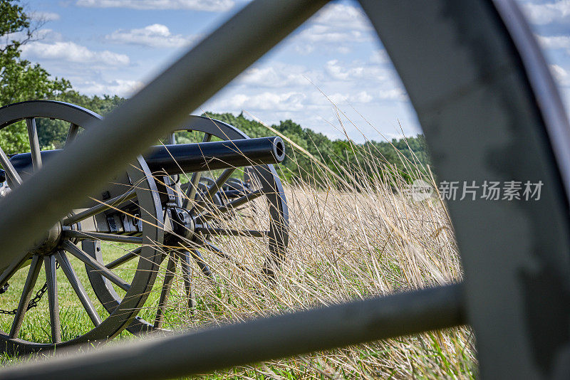 美国内战-葛底斯堡国家军事公园的大炮