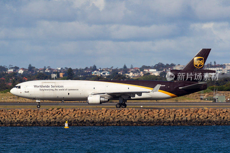 联合包裹服务(UPS)麦道MD-11F货机在悉尼机场。