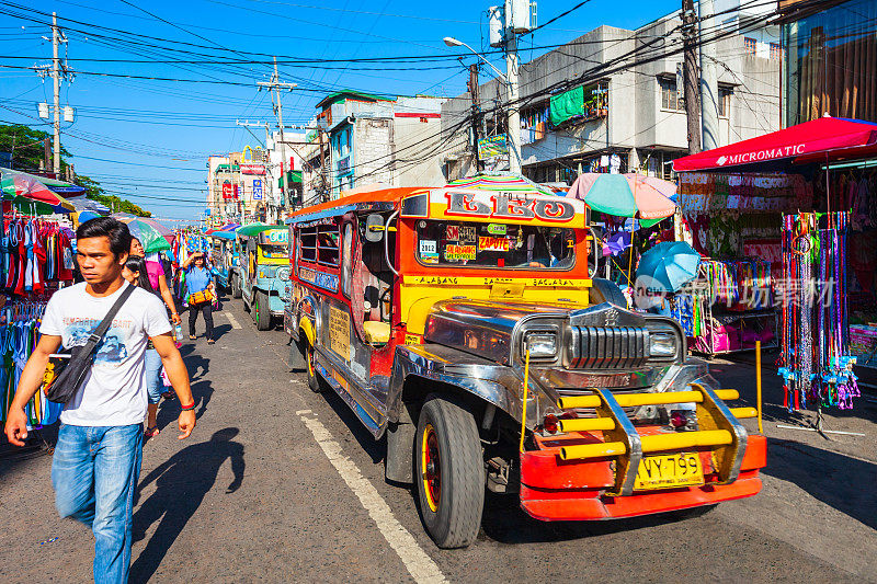 菲律宾马尼拉的吉普尼公共交通