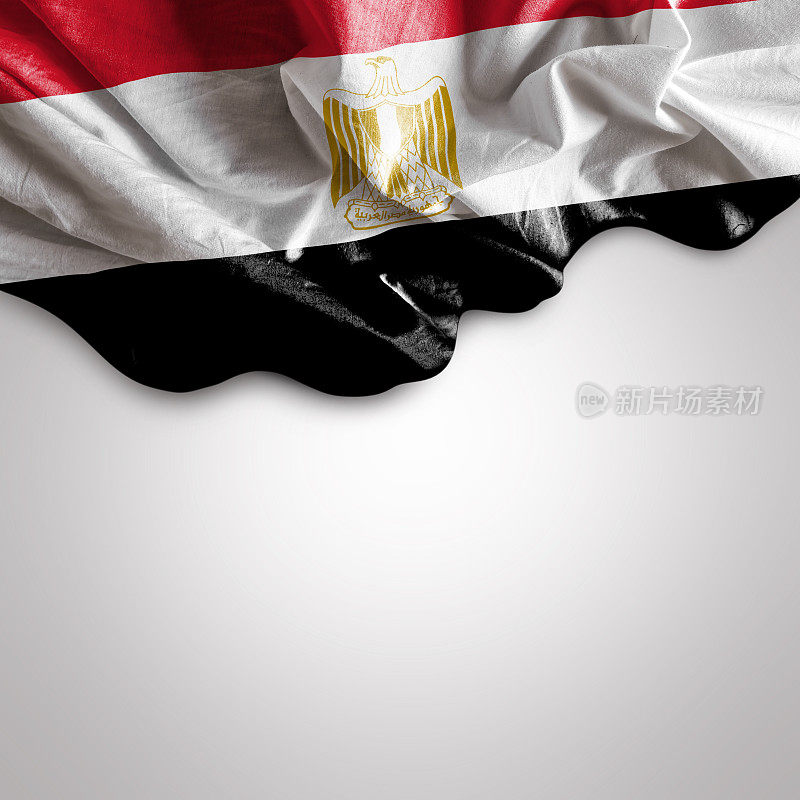 飘扬的埃及国旗