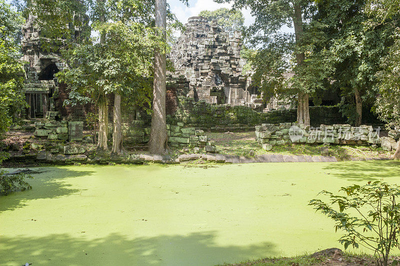 柬埔寨吴哥窟附近的庙宇遗址