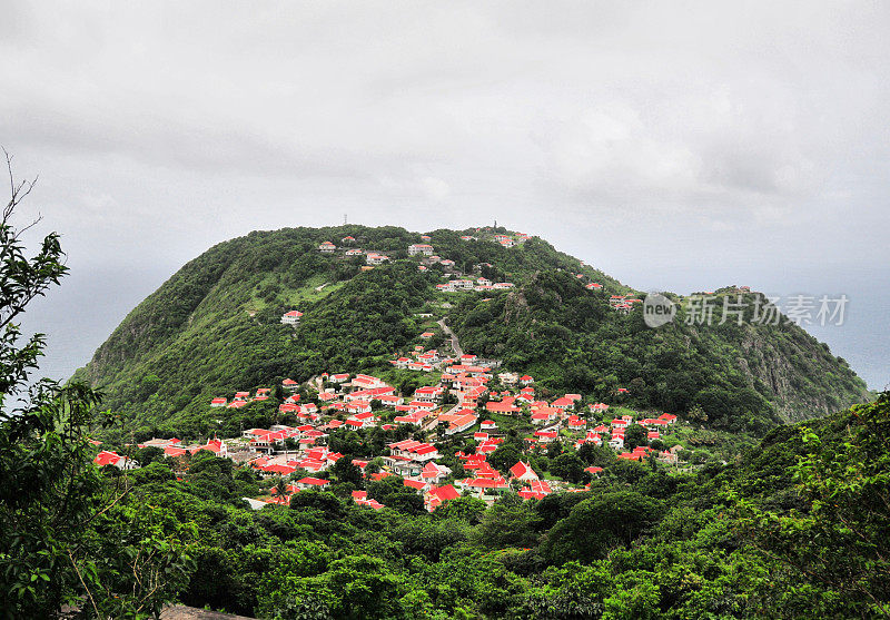 Windwardside村,萨巴