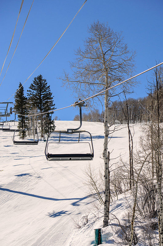 科罗拉多州的滑雪缆车