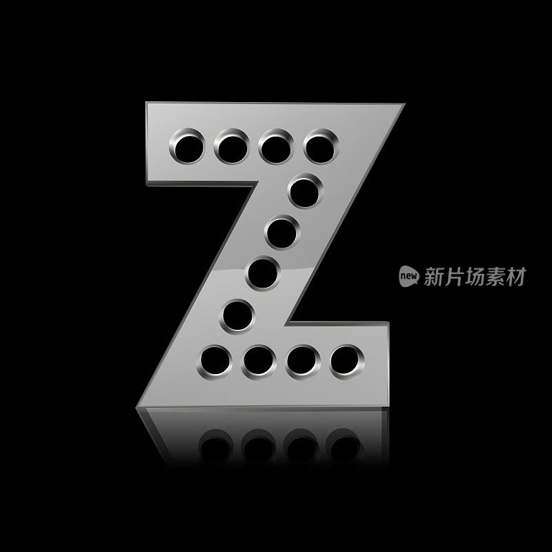 金属字母Z