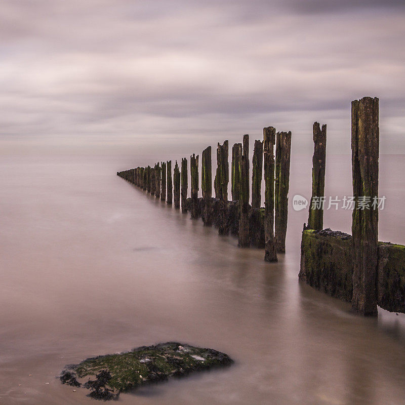 Minnis湾的Groyne