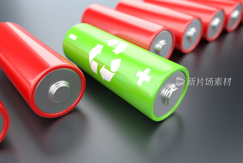 绿色回收电池