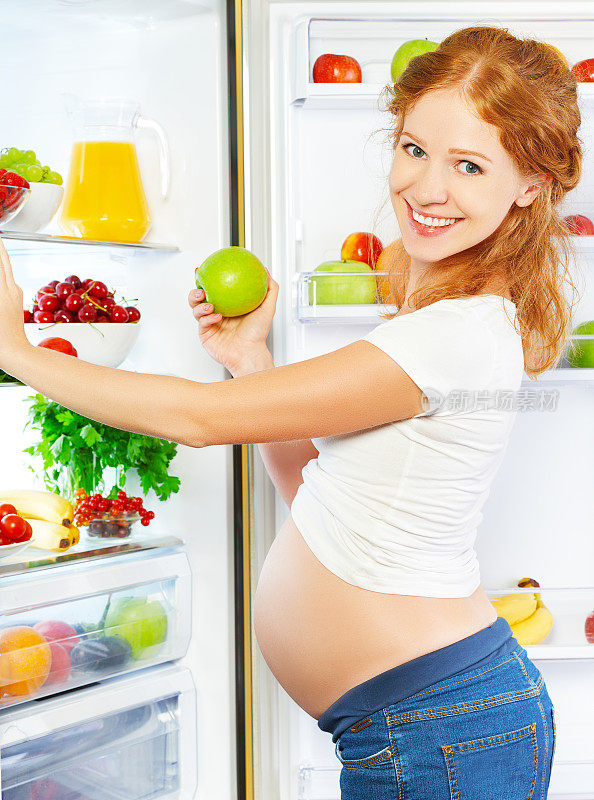 孕期营养与饮食。孕妇吃水果