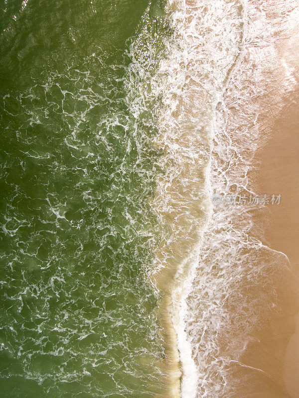 泰国苏梅岛查翁海滩鸟瞰图