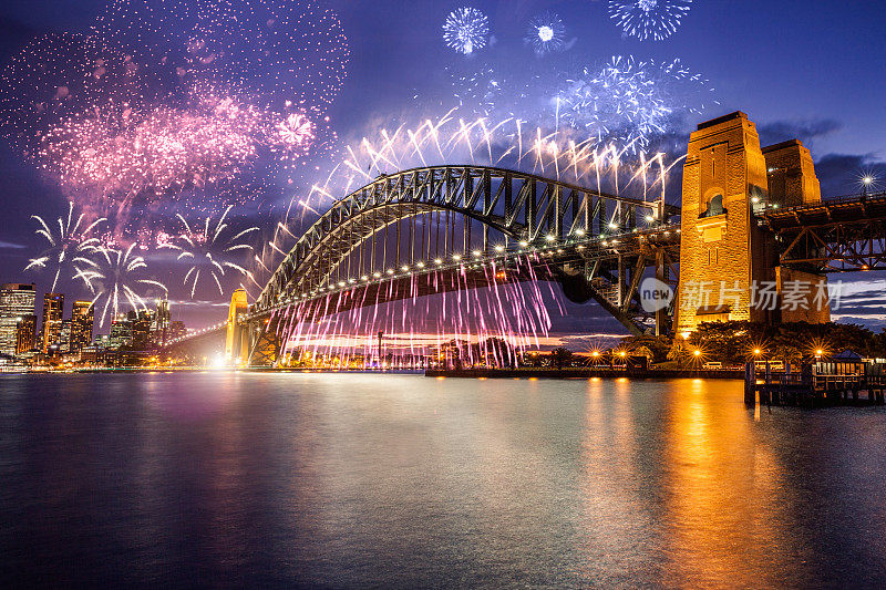 悉尼的新年焰火和庆祝活动