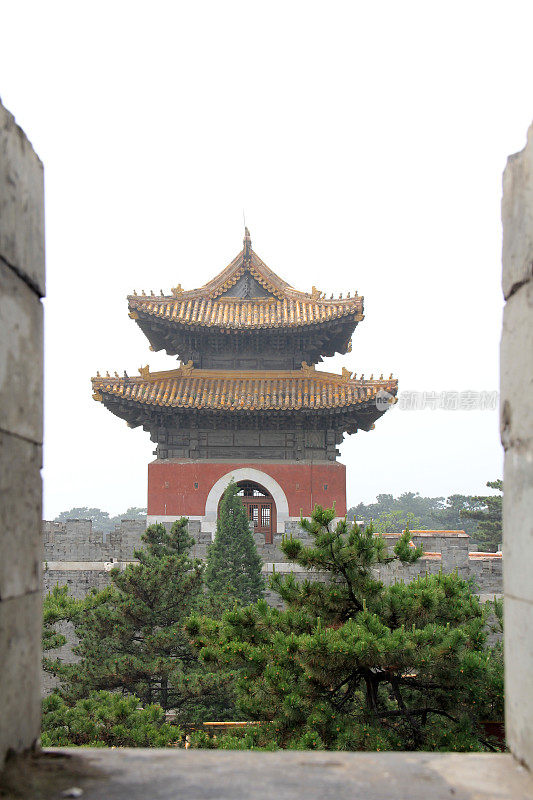 2012年5月13日，中国河北省遵化市，清代东王陵宫殿建筑景观