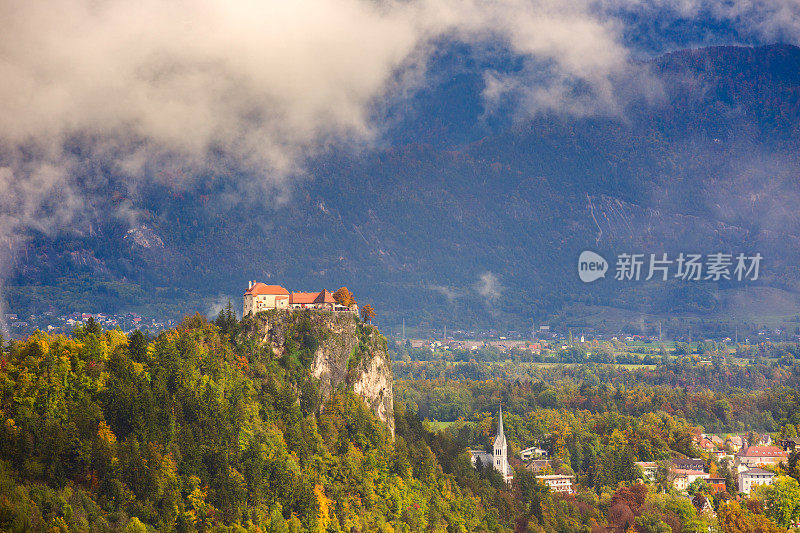 斯洛文尼亚的流血湖的流血城堡