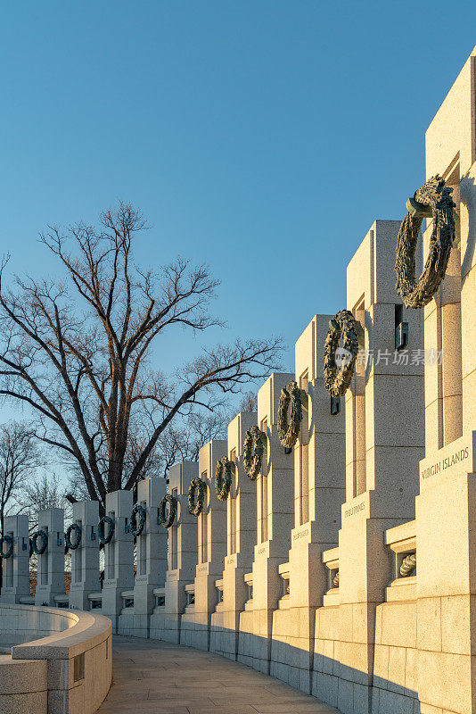 美国华盛顿，二战纪念碑