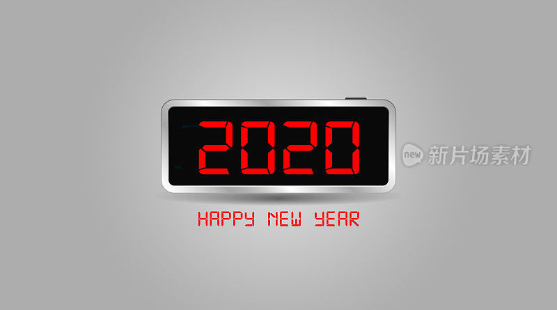 翻页时钟倒计时。2020