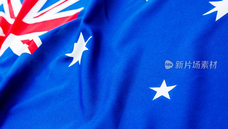 澳大利亚国旗的特写