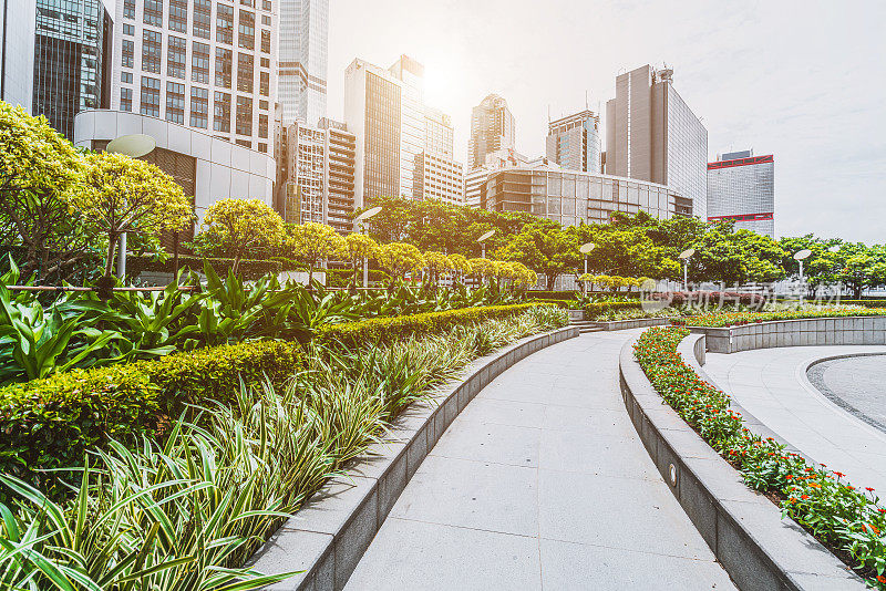 香港中环的商业大厦