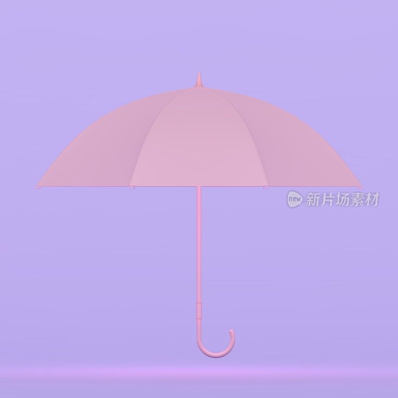粉红色的伞