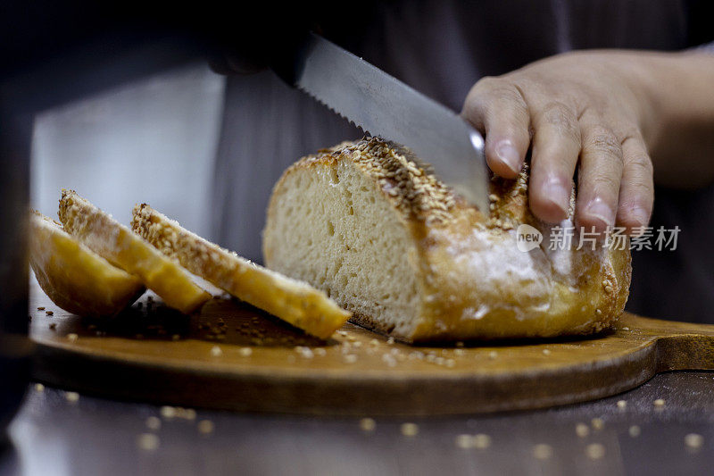 手工面包:芝麻脆饼