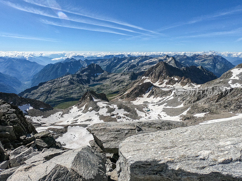 阿尔卑斯山风景在瑞士阿尔卑斯山