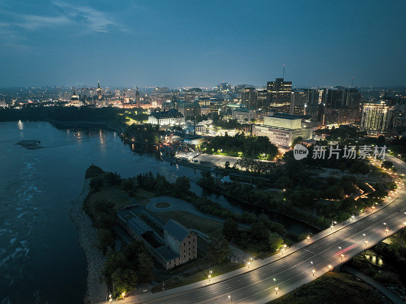 鸟瞰渥太华，加拿大