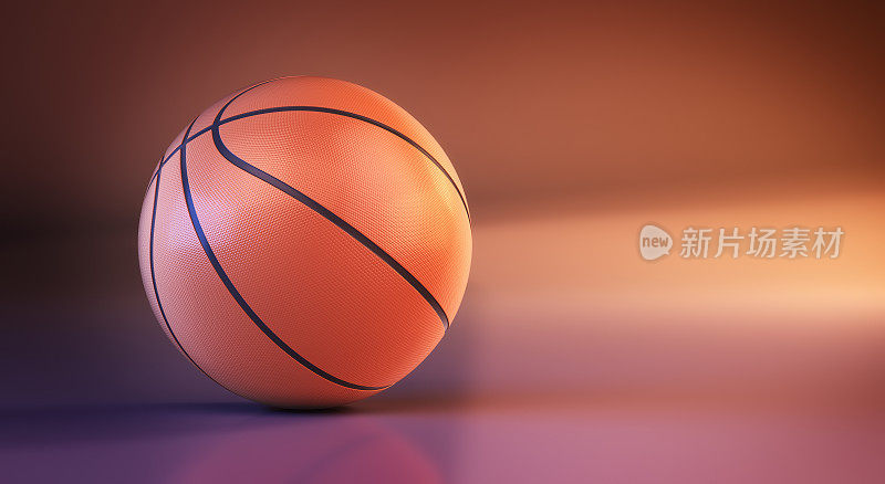 篮球渐变紫色和橙色背景