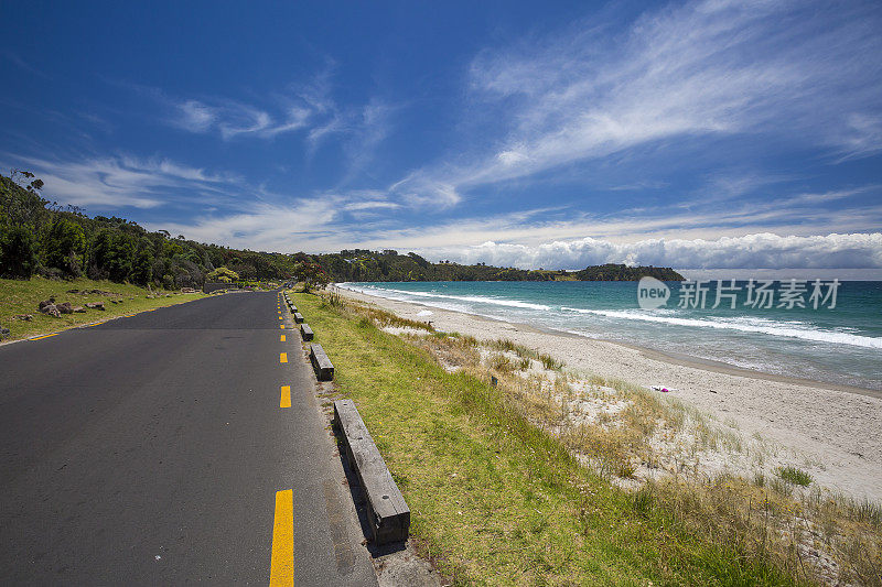 Waiheke岛海岸线，奥克兰，新西兰