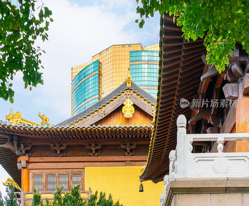 上海市中心的CBD和静安寺