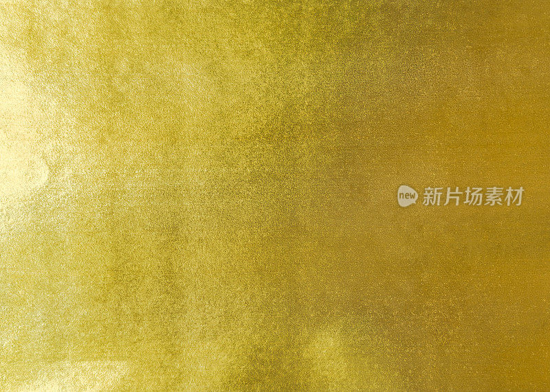 金色背景箔叶金属金色纹理光泽包装纸明黄色壁纸为设计装饰元素