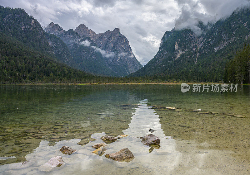 多比亚科湖，白云石，欧洲阿尔卑斯山