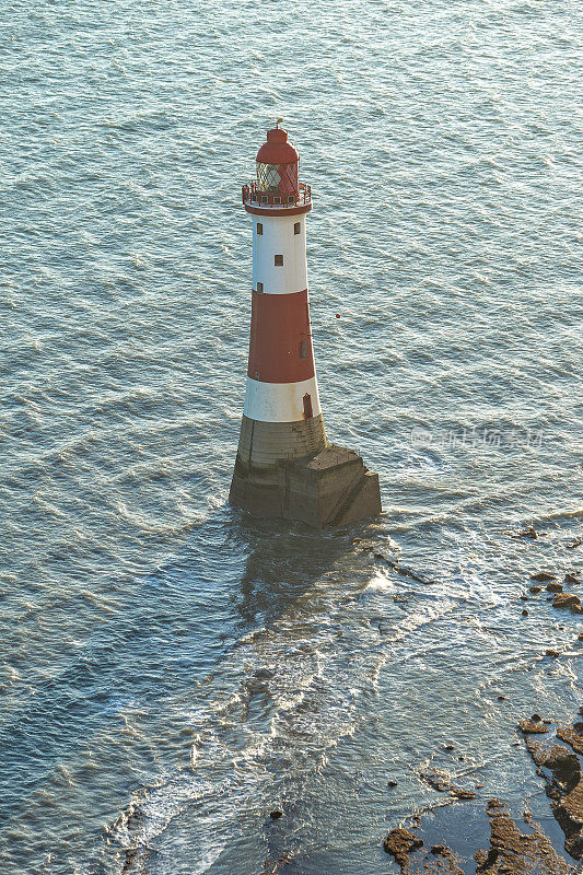 英吉利海峡海岸线灯塔英国欧洲