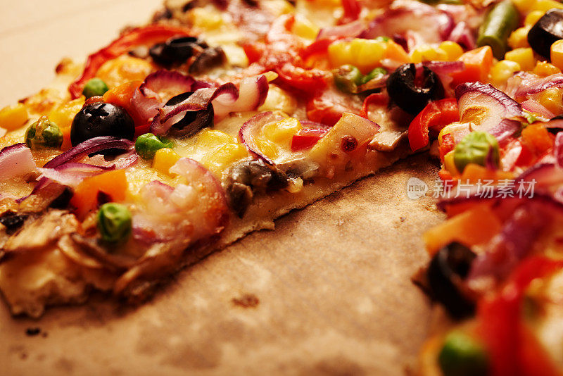 美味的披萨的背景