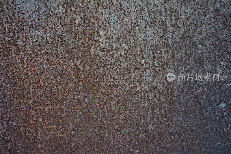 锈迹斑斑的金属板的纹理