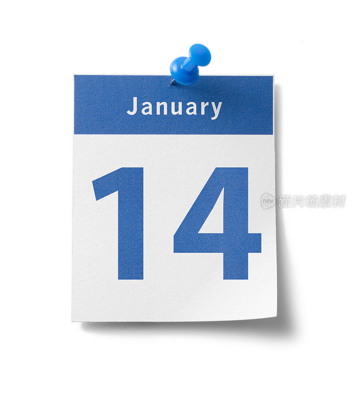 1月14日的日历