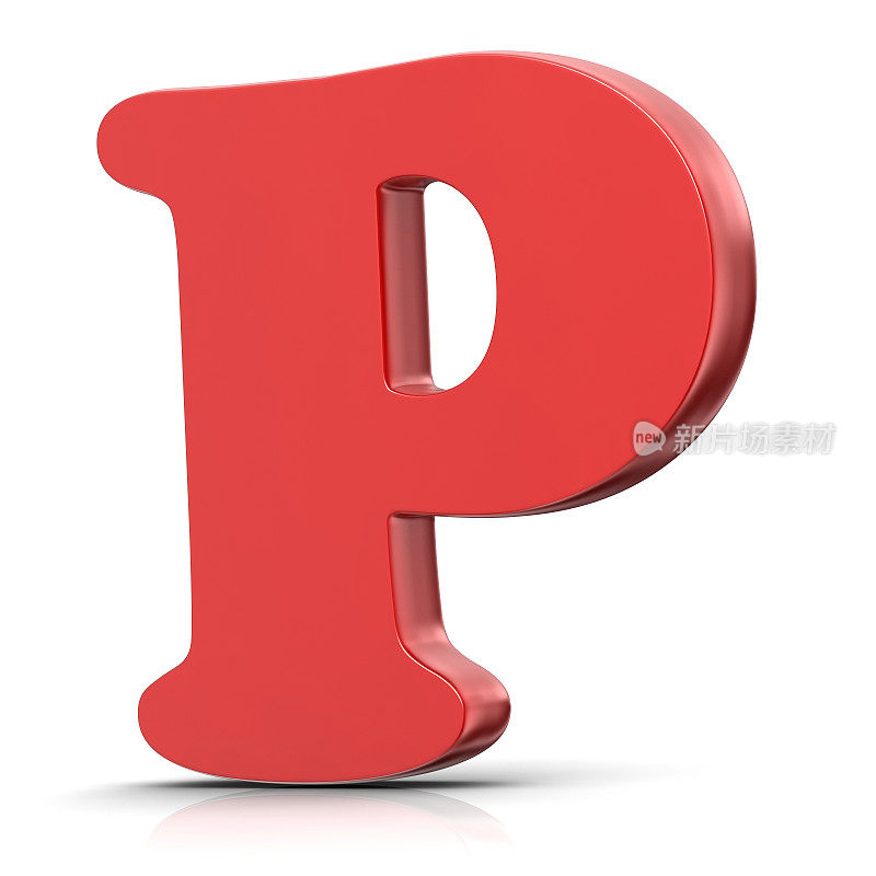 红色字母P