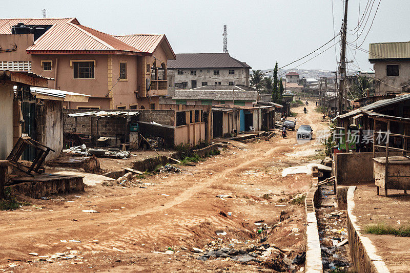 尼日利亚拉各斯的街道。