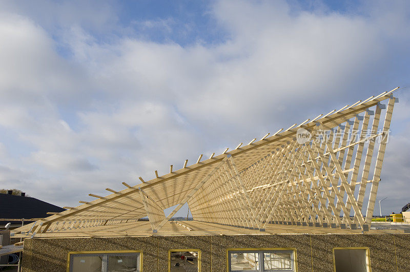 木屋顶框架结构