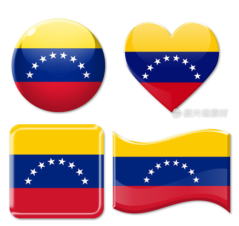 委内瑞拉国旗和图标集