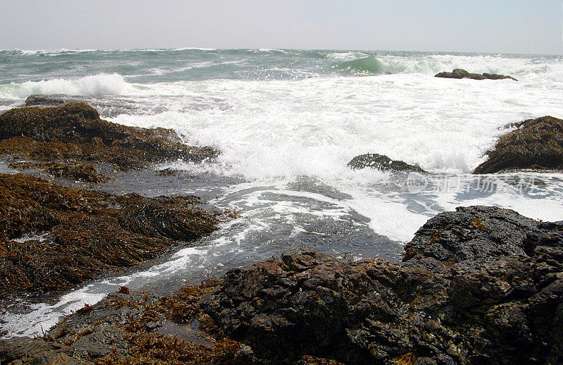 大浪，落基海岸